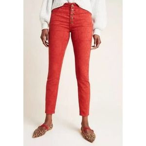Pilcro and the Letterpress Red Skinny Pants